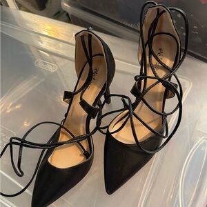 Rue21 Black Strappy Heels